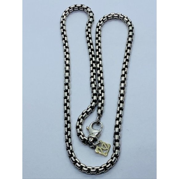 David Yurman 16.25" 3.6mm Box Chain With 14K gold Tag 24.8 Grams - Picture 1 of 11